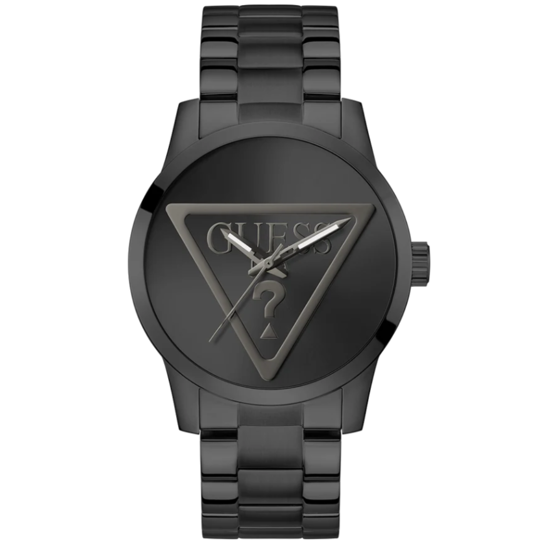 Guess GW0782G2 | Gt Badge Men Quartz Black Dial Analog Stainless Steel.