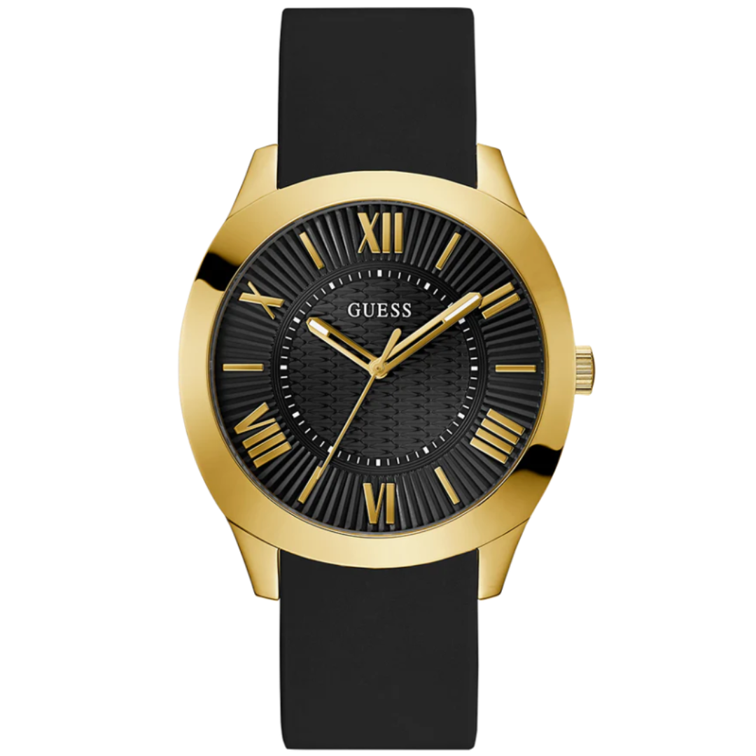 Guess GW0728G2 | Guess Arc Black Round Dial Quartz Analog Men Watch.