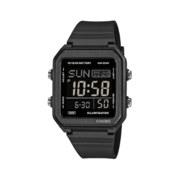 Casio W-221H-1BV I134 | G-Shock Unisex Quartz Black Dial Digital Resin Watch