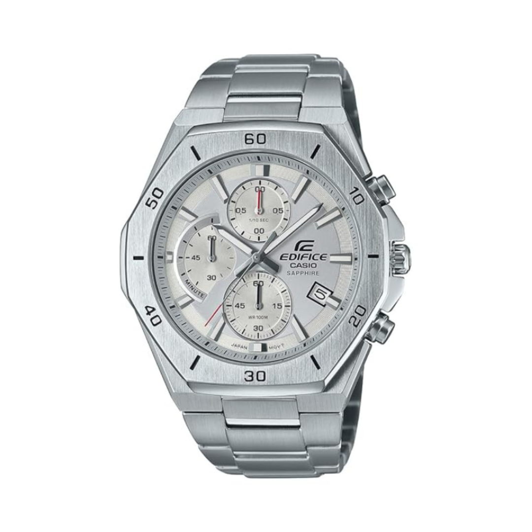 Casio EFB-680D-7AVUDF EX552 | Edifice Men Quartz White Dial Chronograph Stainless Steel Watch