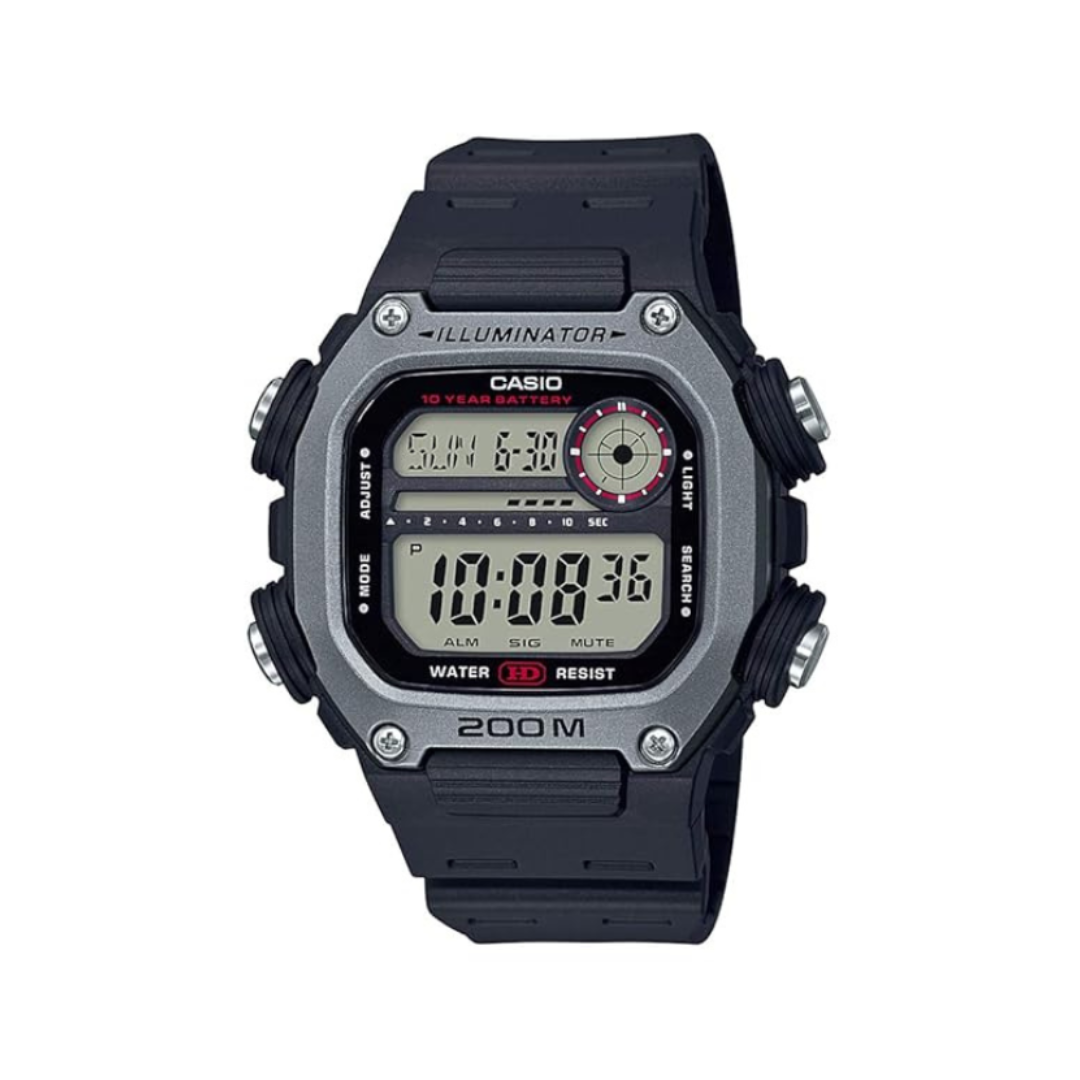 Casio DW-291H-1AVDF I116 | Youth Unisex Quartz Black Dial Digital Resin Watch