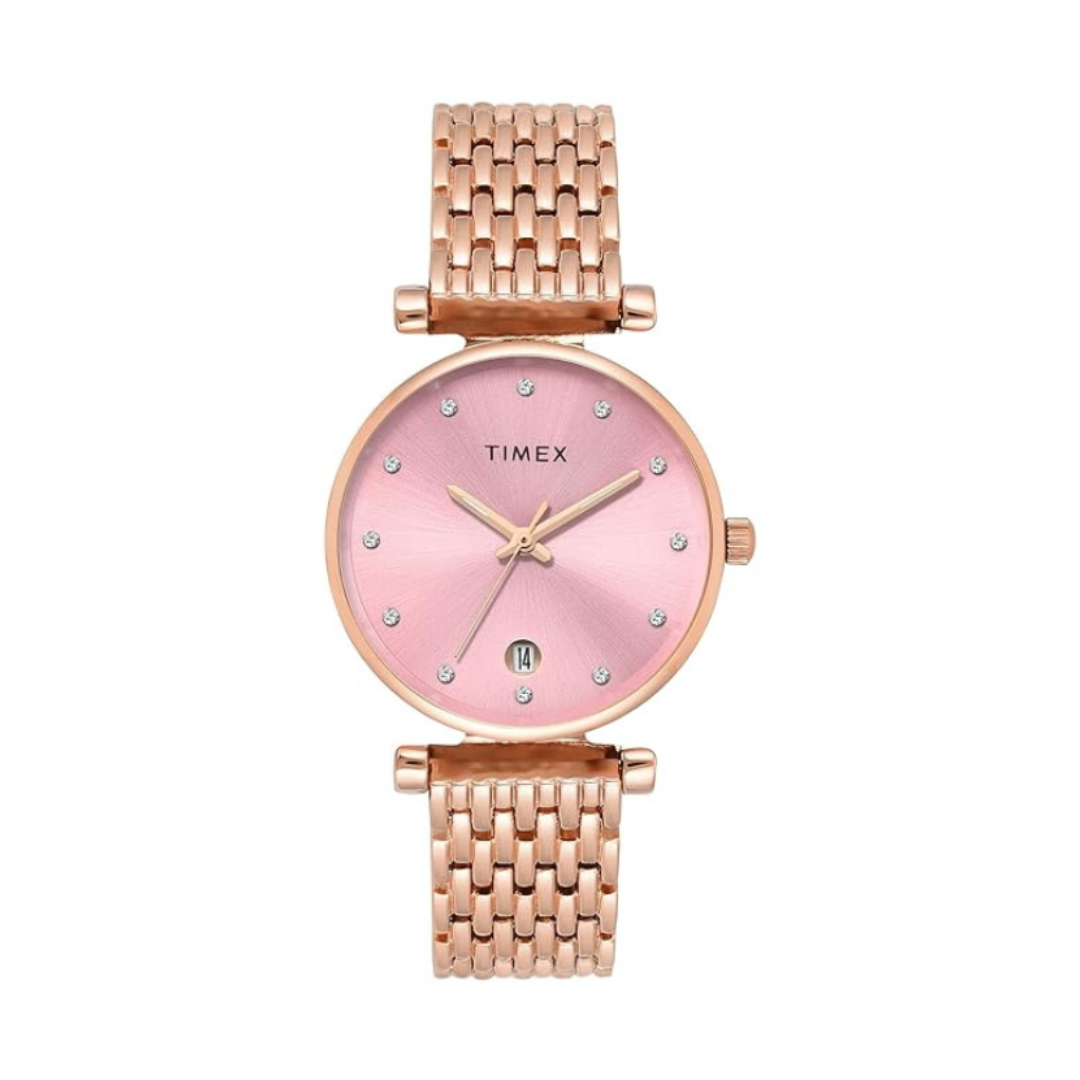 Timex TWEL21601 | Trendline Women Quartz Dial Analog Brass Watch.