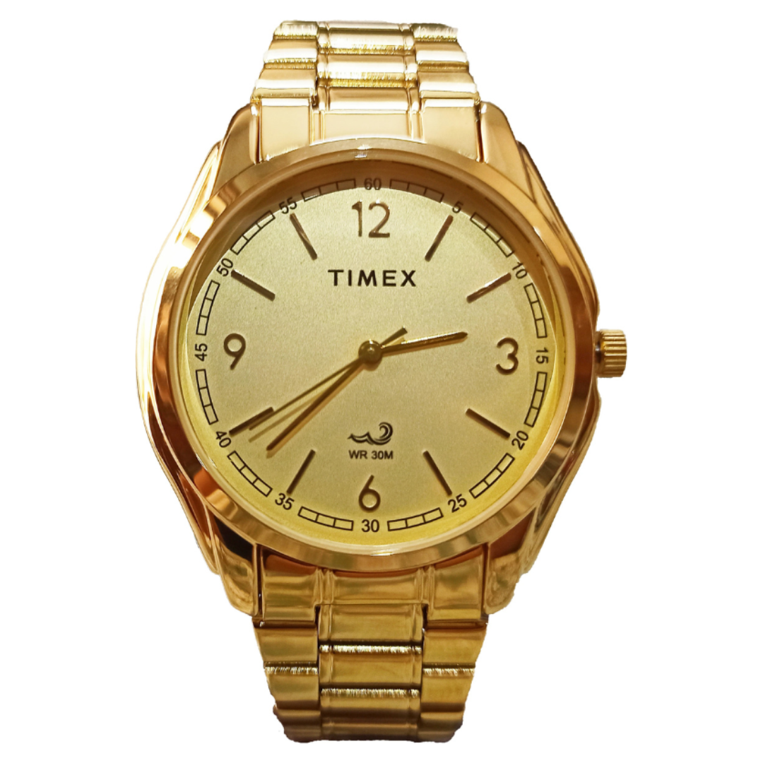 Timex TW0TG6802T | Timex Men Gold-Toned Analogue Watch.