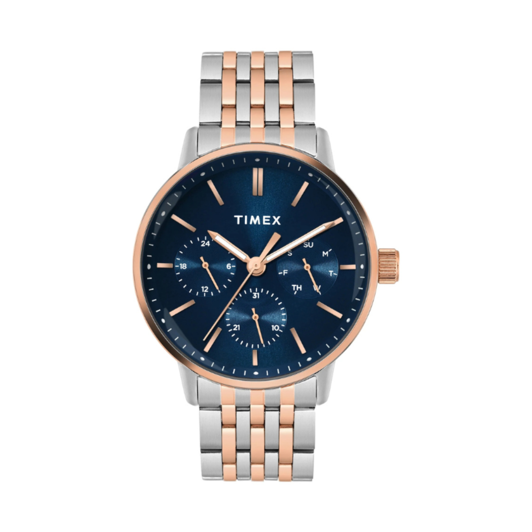 Timex TWEG25409 | Timex Trendline Round 41mm Blue Dial Analog Men Watch