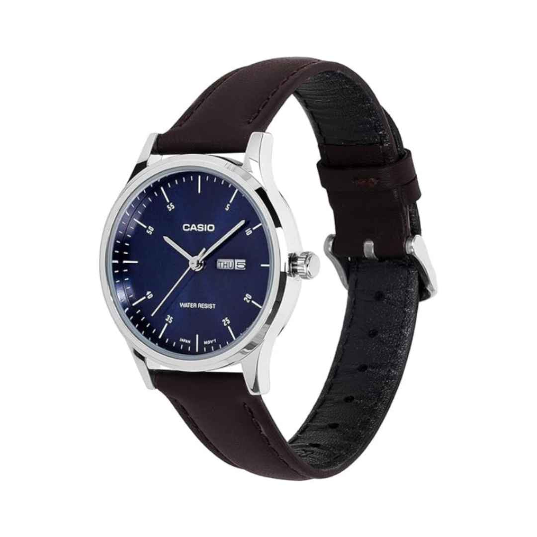 Casio LTP-SN8YRL-2B A2511 | LTP Women Quartz Blue Dial Analog Leather Watch