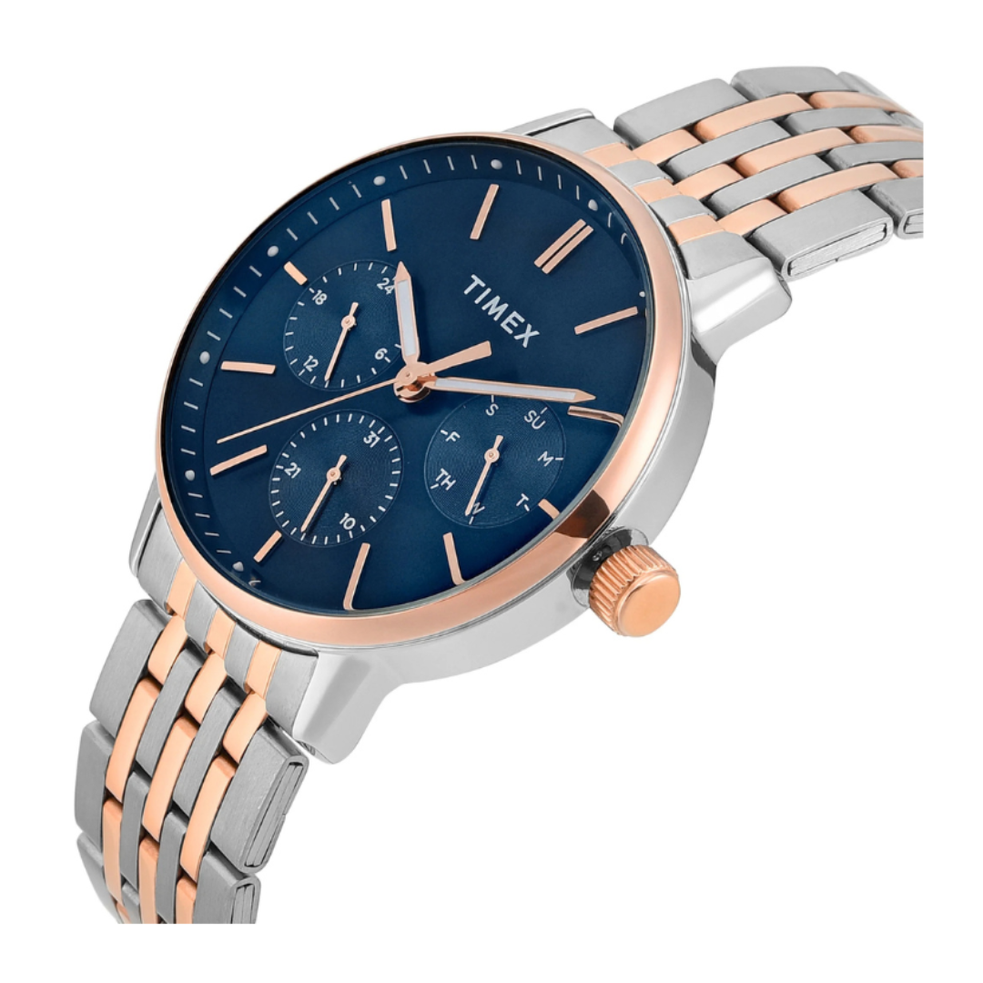 Timex TWEG25409 | Timex Trendline Round 41mm Blue Dial Analog Men Watch