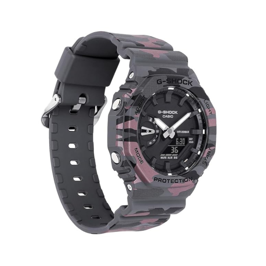 Casio GA-2100CM-8ADR G1794 | Men Quartz Black Dial Analog-Digital Resin Watch.