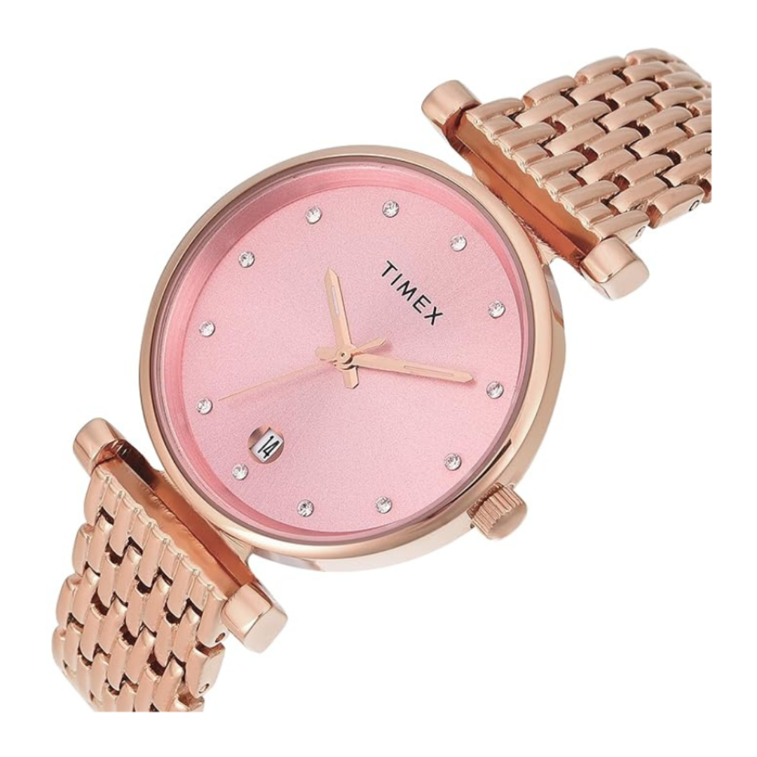 Timex TWEL21601 | Trendline Women Quartz Dial Analog Brass Watch.