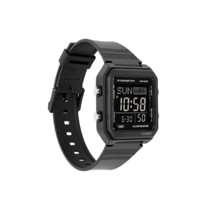 Casio W-221H-1BV I134 | G-Shock Unisex Quartz Black Dial Digital Resin Watch