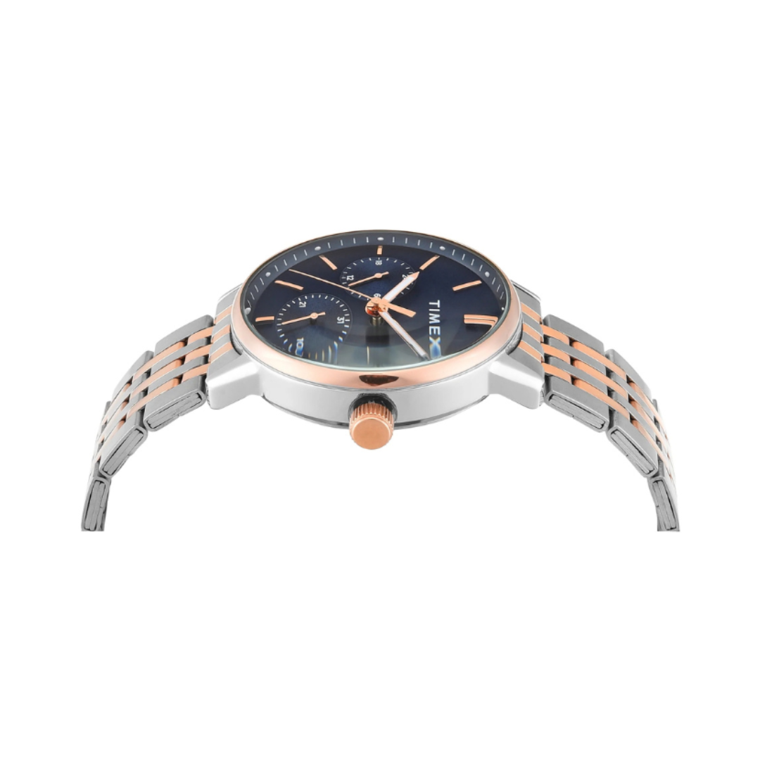 Timex TWEG25409 | Timex Trendline Round 41mm Blue Dial Analog Men Watch