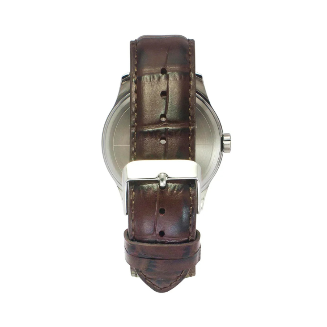 Timex TW0TG7633 | Signio Men Quartz Dial Multi-Function Leather Watch.