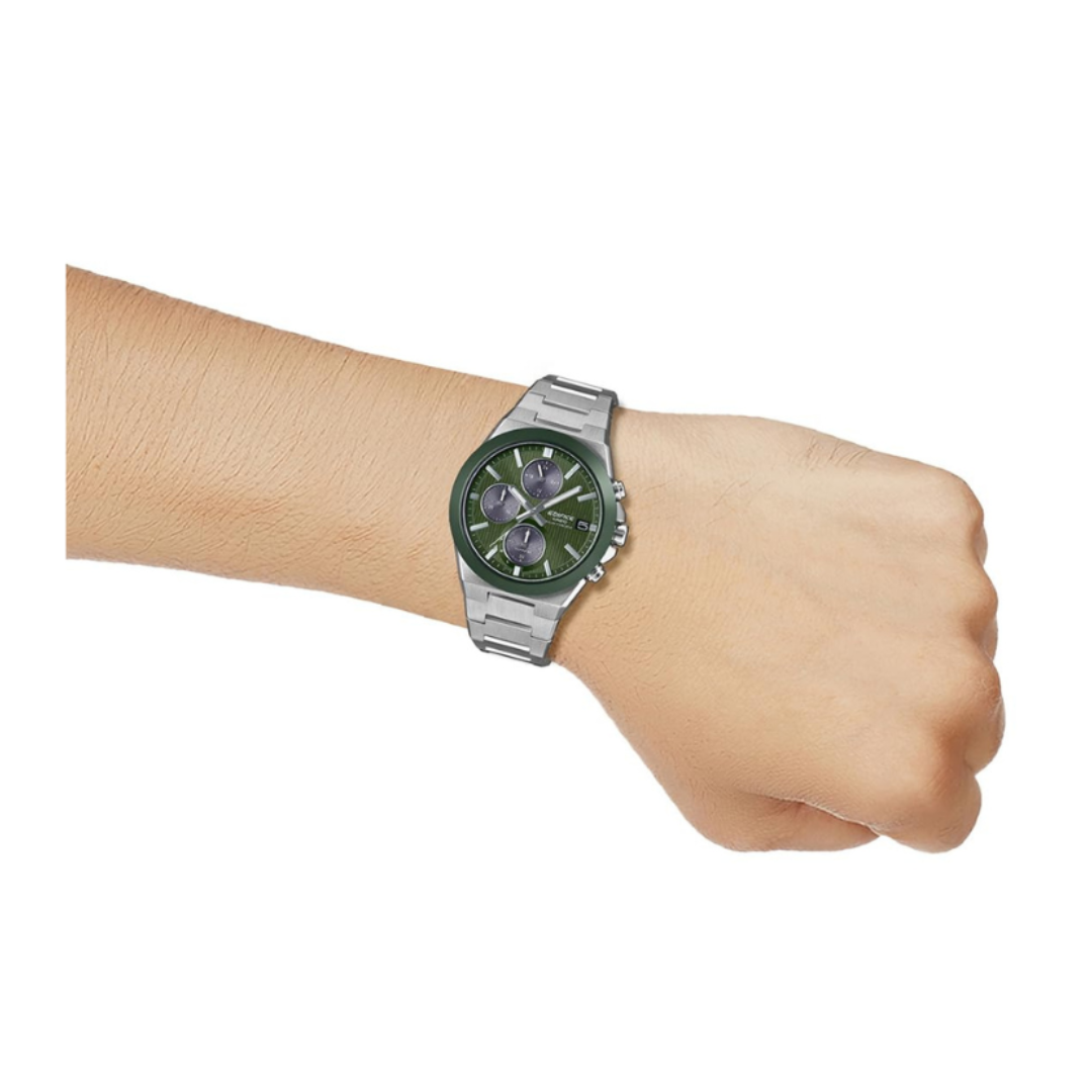 Casio EFS-S650D-3ADF ED681 | Edifice Men Quartz Green Dial Analog Stainless Steel Watch