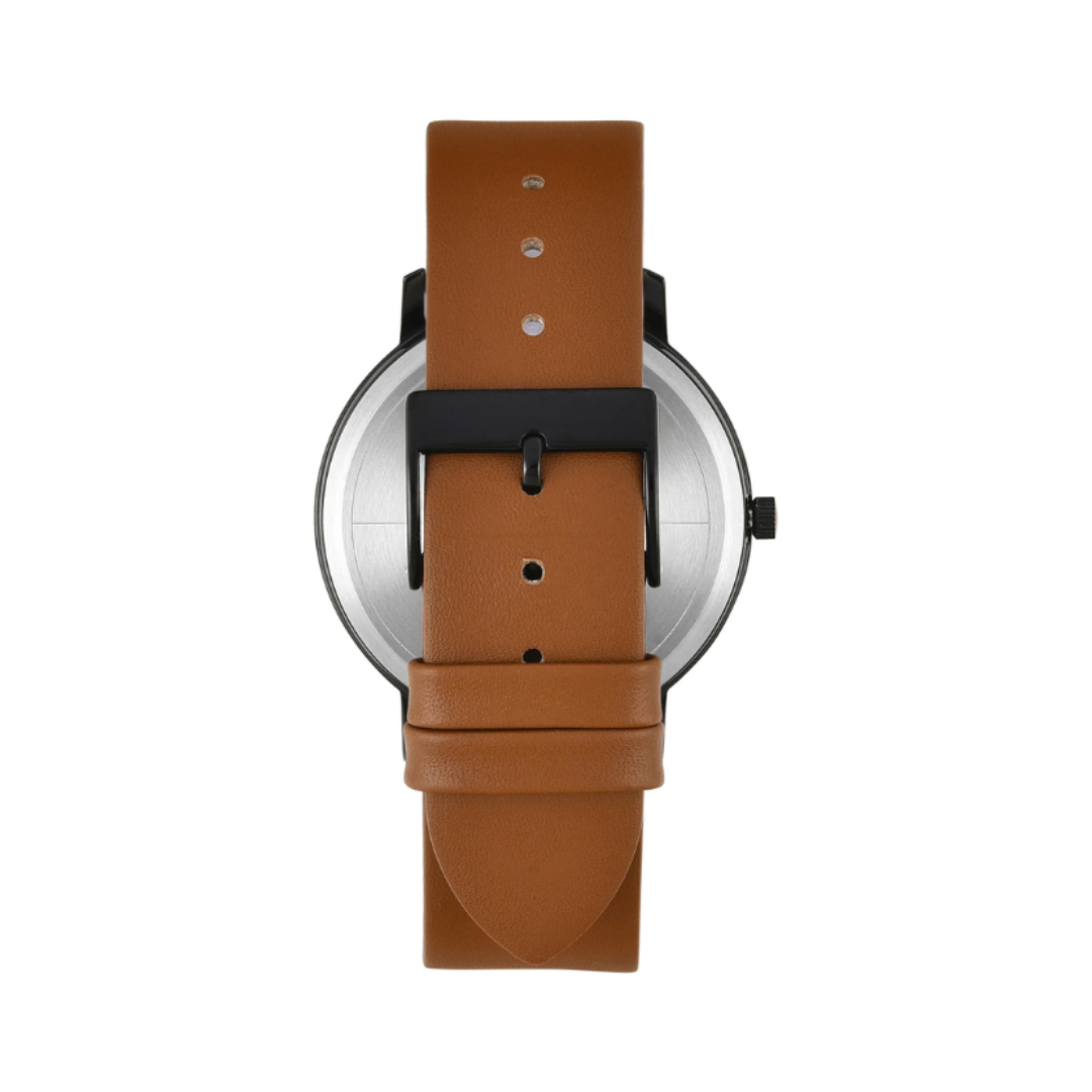 Timex TW0TG8031 | Trendline Men Quartz Black Dial Analog Leather Watch