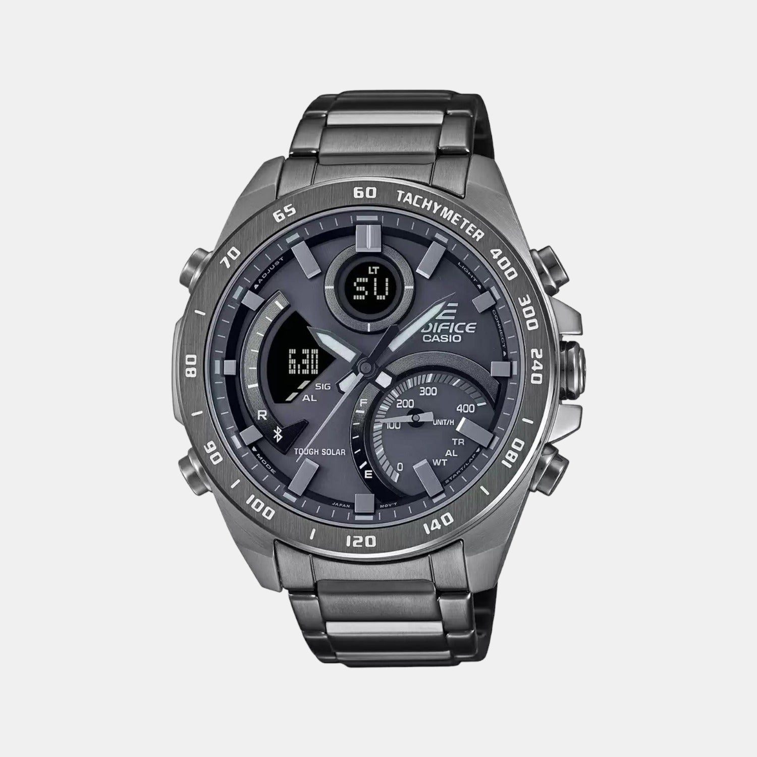 G-Shock Men Quartz Black Dial Analog-Digital Stainless Steel Watch ED527