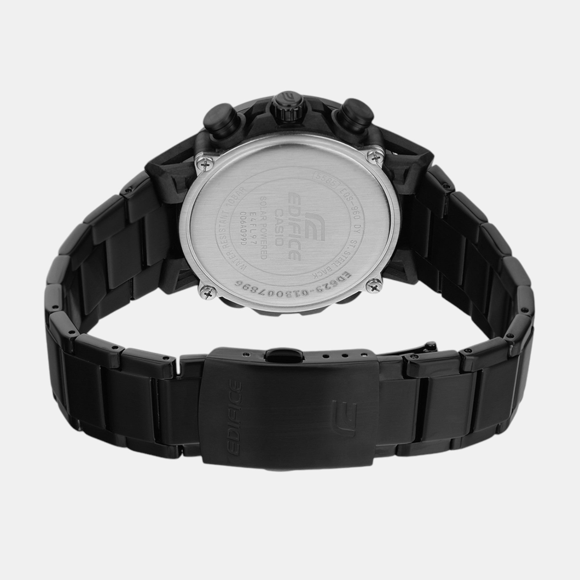 G-Shock Men Solar Black Dial Chronograph Stainless Steel Watch ED629