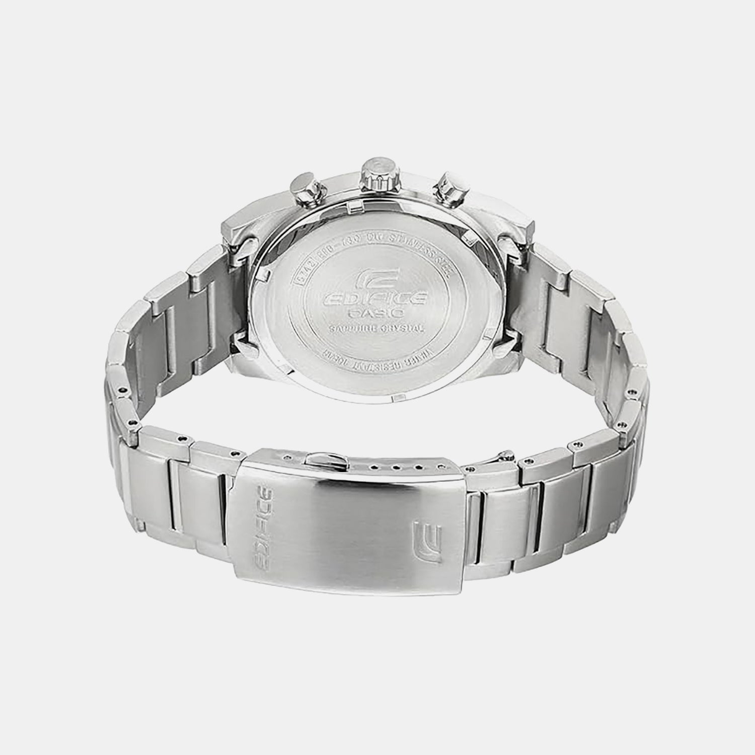 Edifice Men Quartz Silver Dial Analog Stainless Steel Watch EFB-730D-7AVUDF