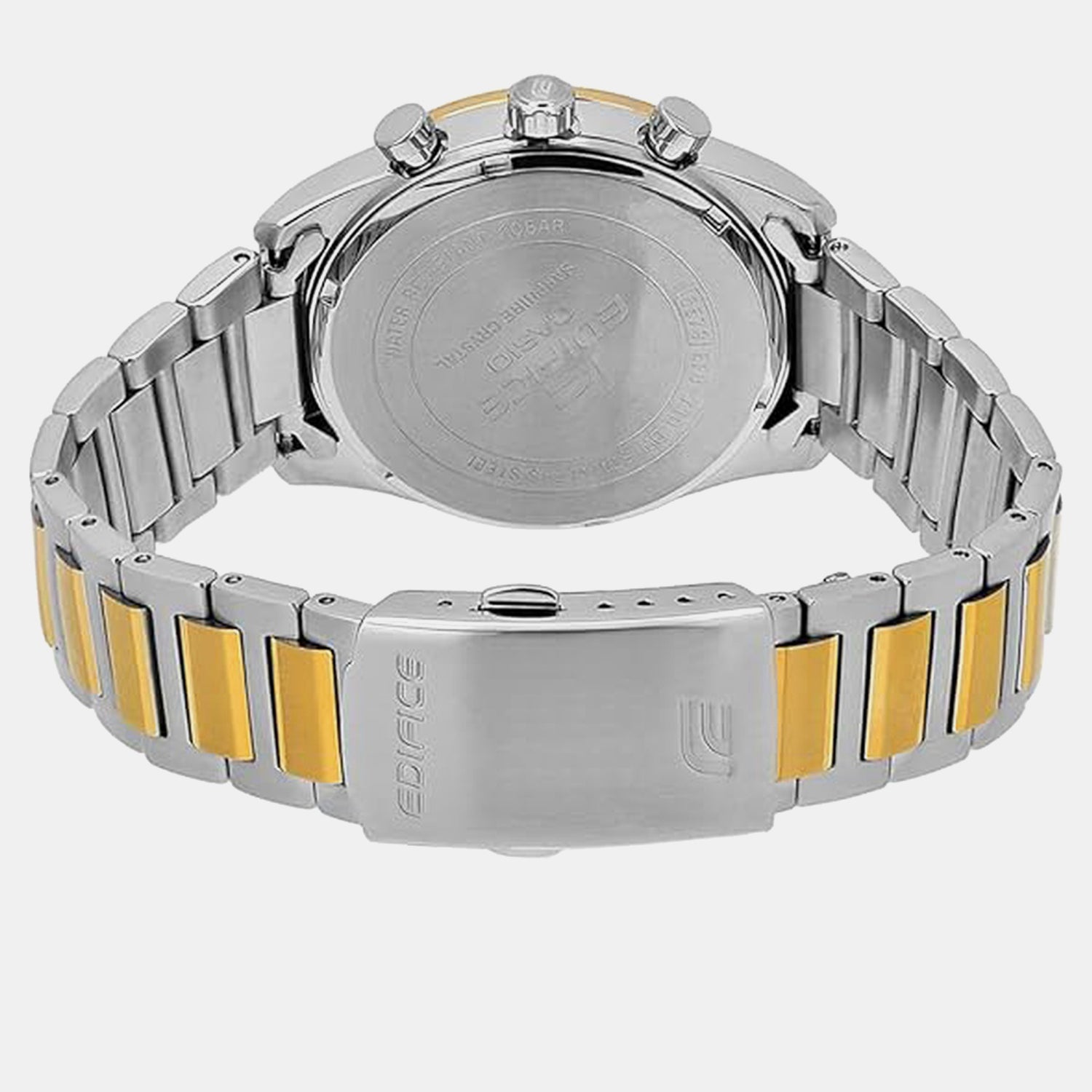 Edifice Men Quartz Black Dial Chronograph Stainless Steel Watch ED667 EFB-710SG