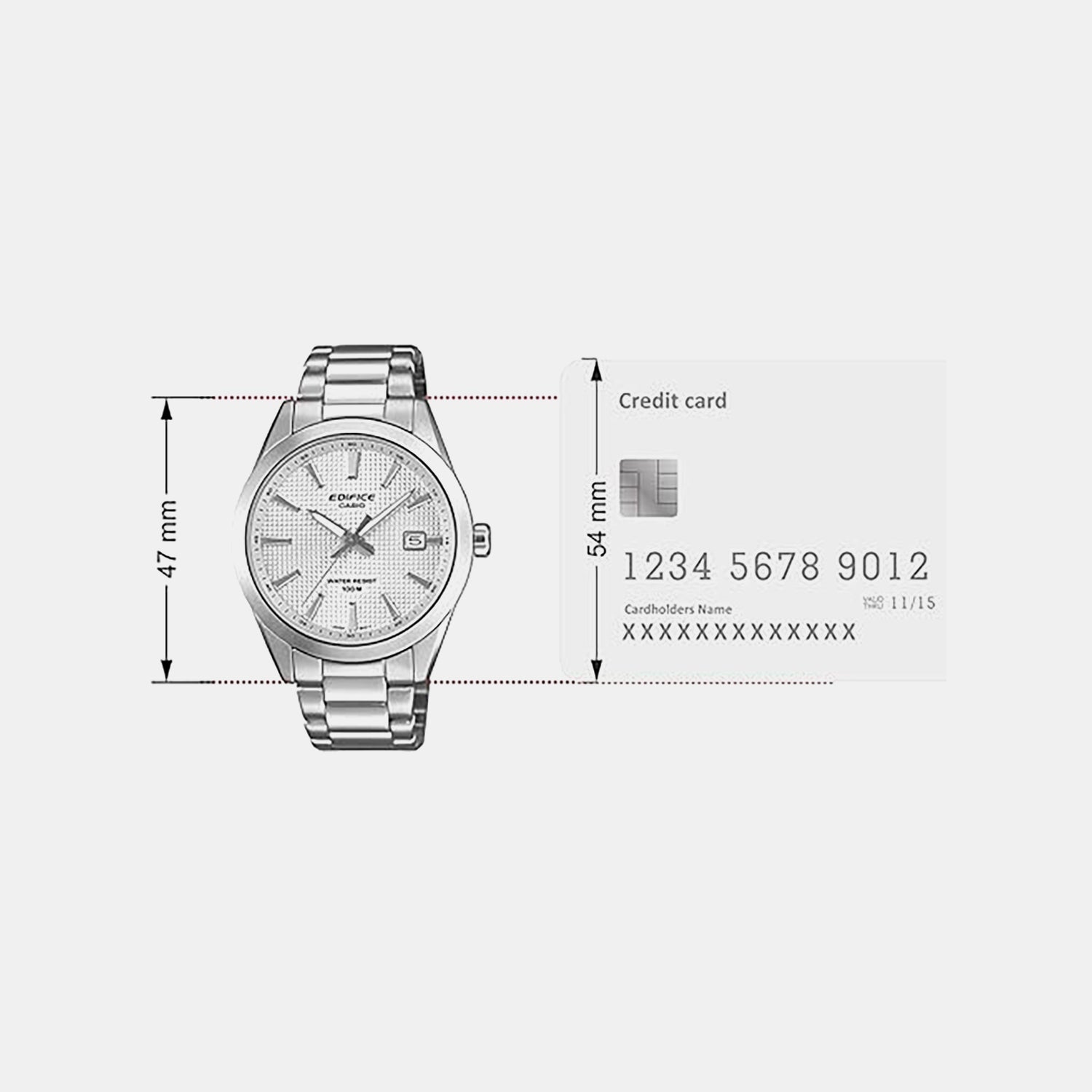 Edifice Men Quartz White Dial Analog Stainless Steel Watch ED686 EFV-160D