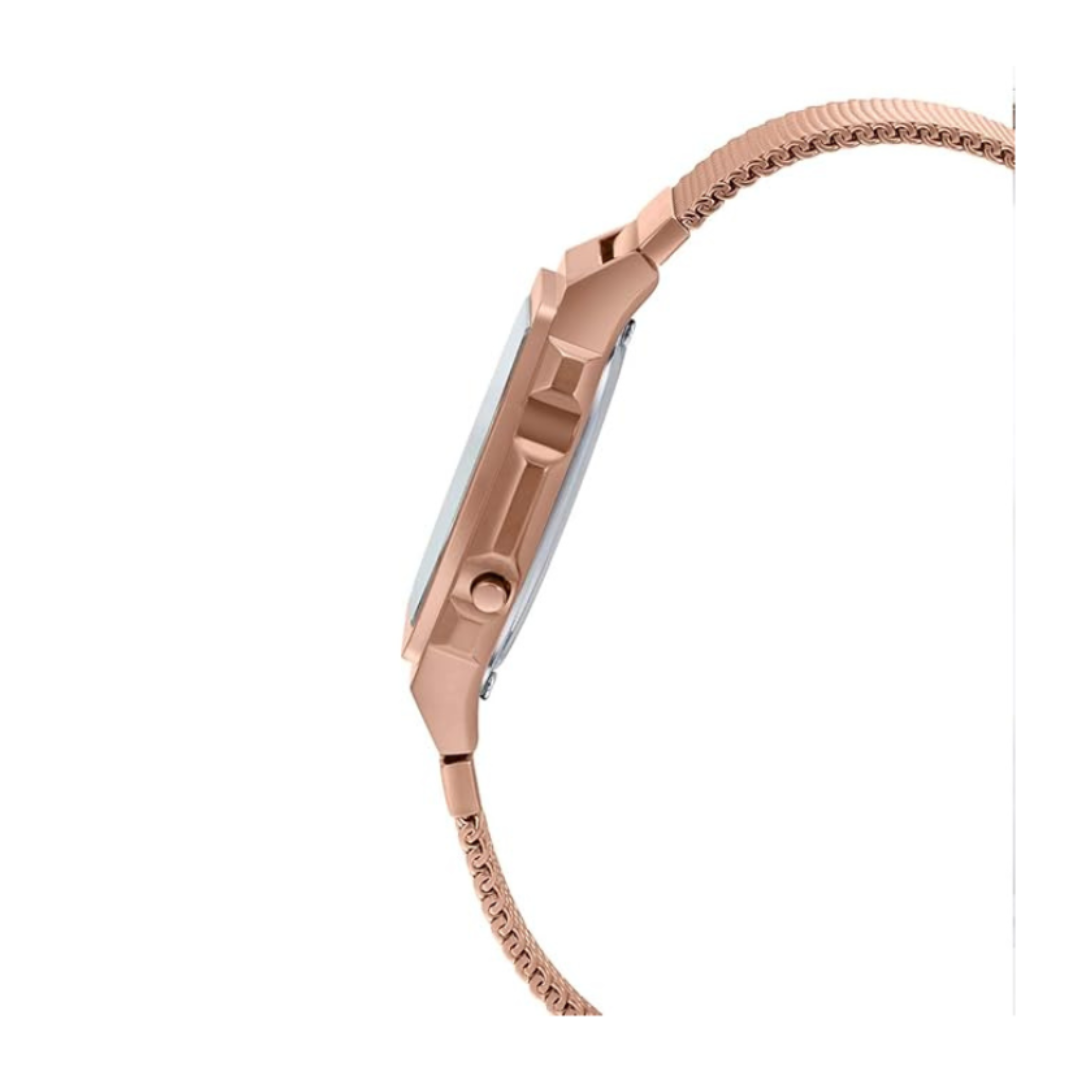 Casio A1000MPG-9EF D196 | Vintage Unisex Quartz Rose Gold Dial Digital Stainless Steel Watch
