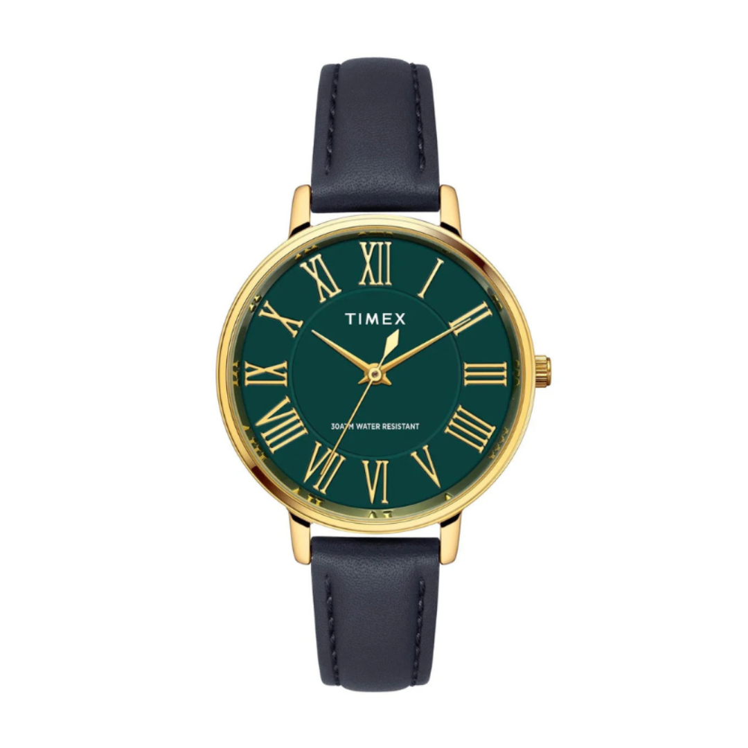 Timex TWEL19104 | Trendline Women Quartz Dial Analog Leather Watch.