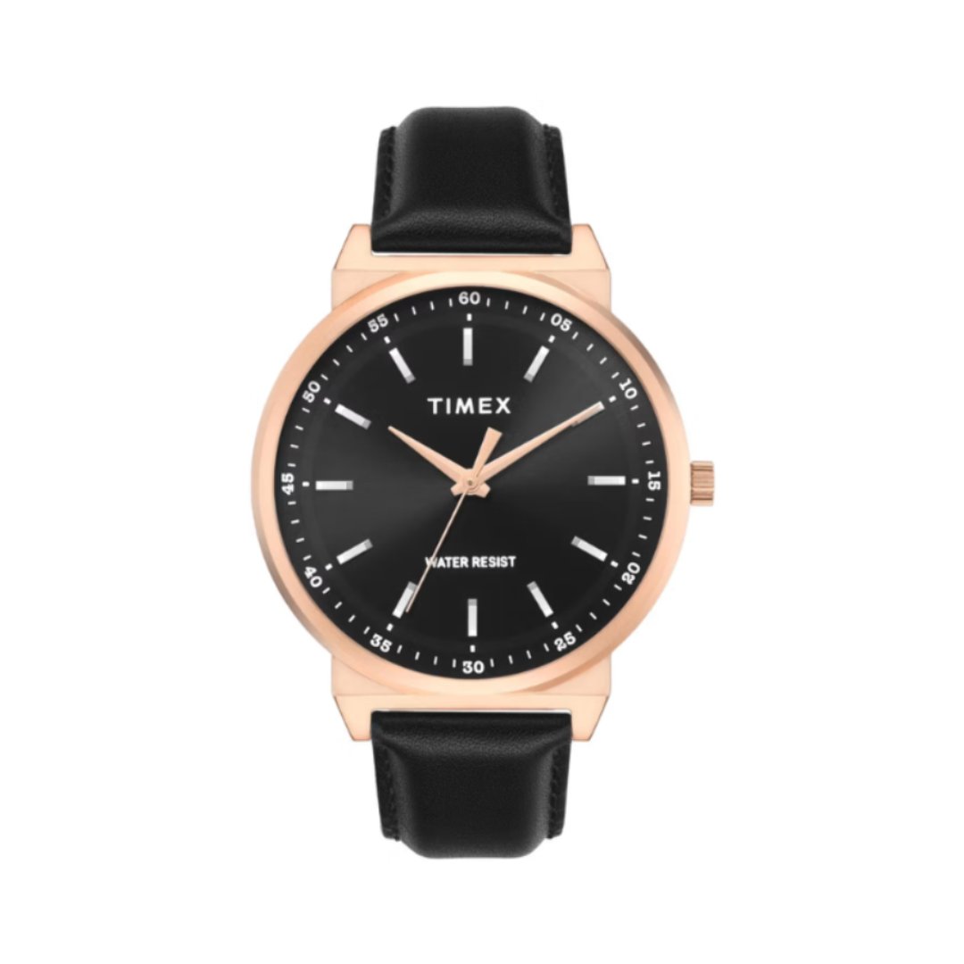 Timex TWTG14702T | Trendline Men Quartz Black Dial Analog Leather Watch