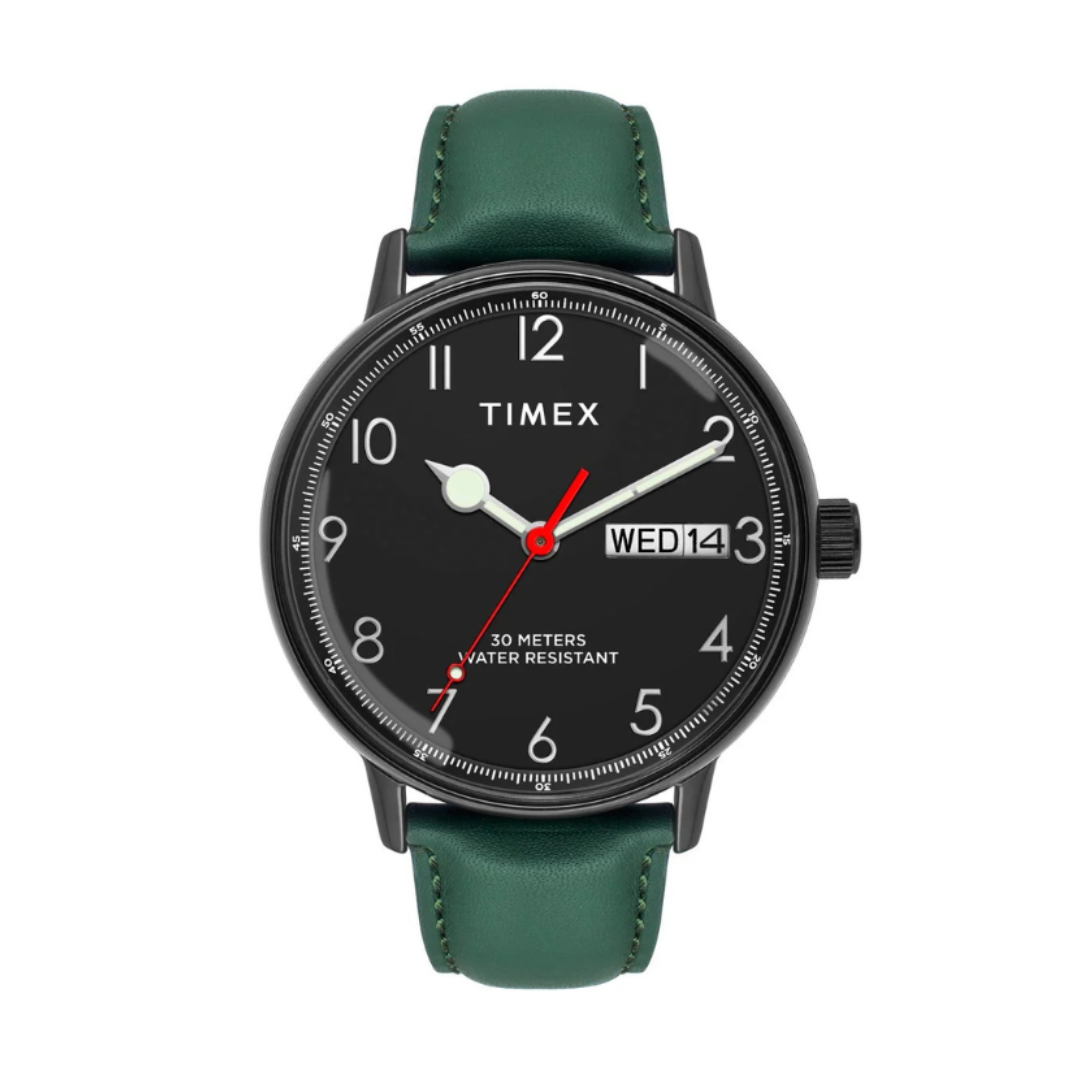 Timex TWEG25402 | Trendline Men Quartz Black Dial Analog Leather Watch