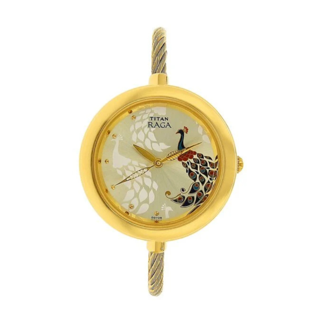 Titan 2532YM01 | Titan Raga Garden of Eden Champagne Dial Analog Stainless Steel Strap watch for Women