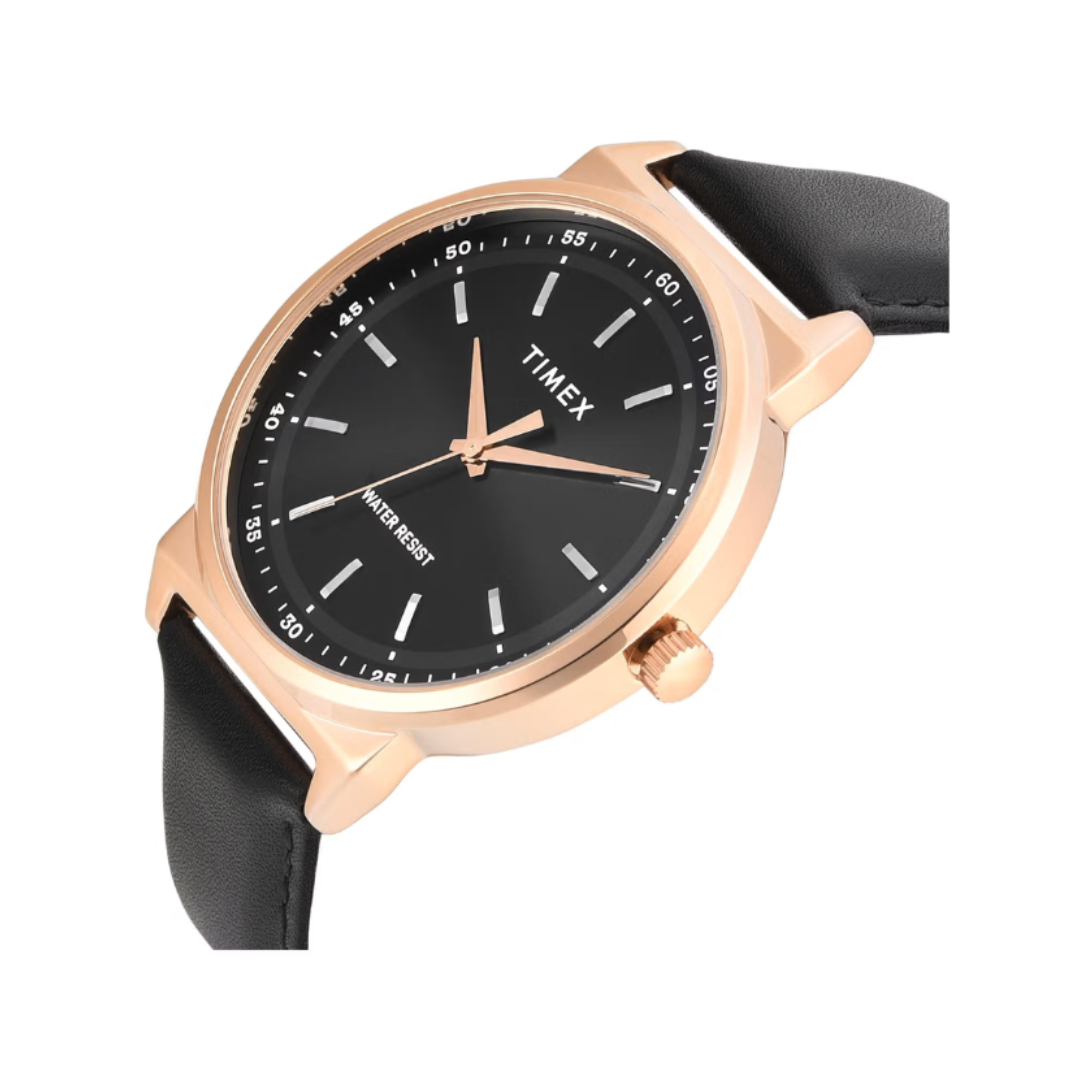 Timex TWTG14702T | Trendline Men Quartz Black Dial Analog Leather Watch