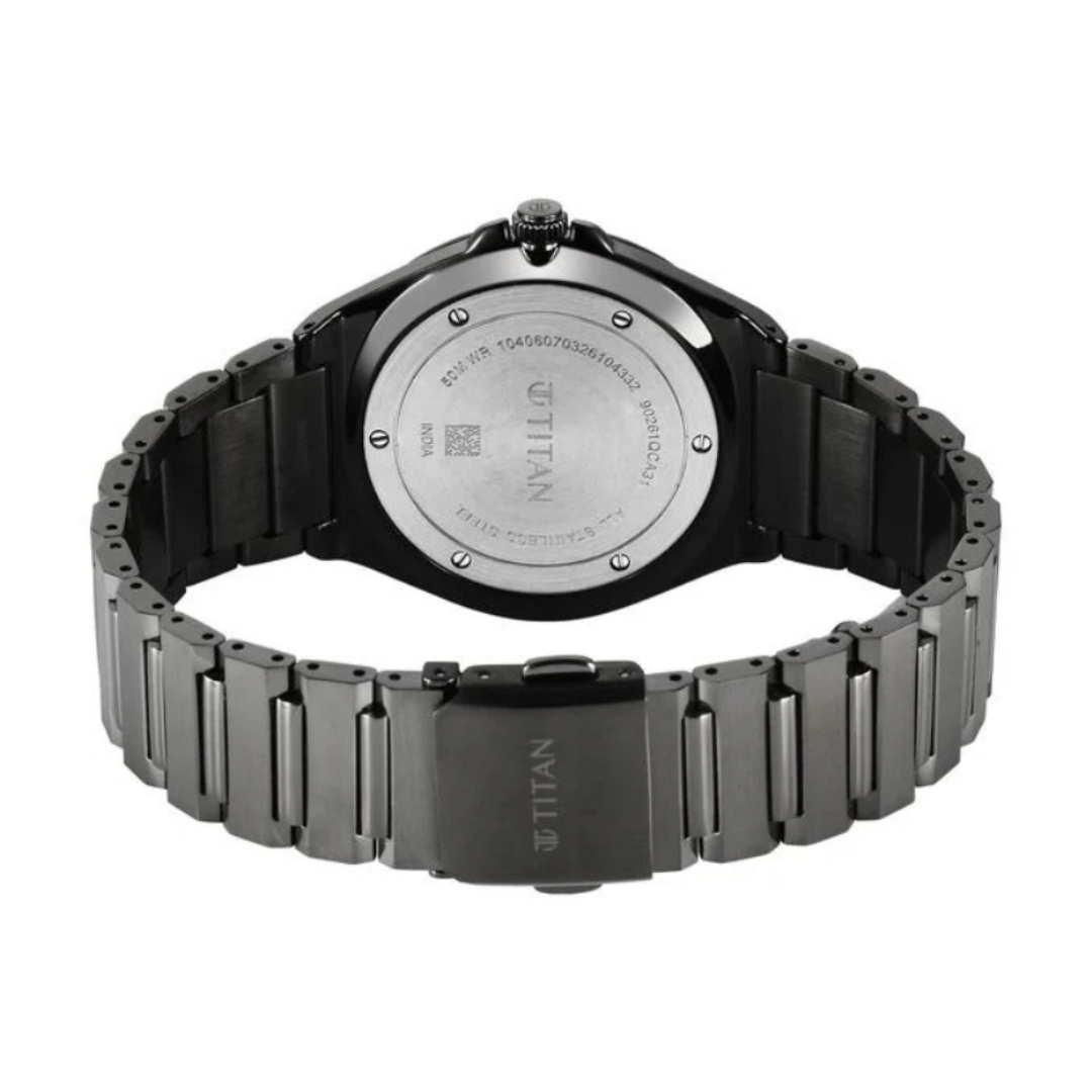 Titan 90261QM02 | Titan Classique Sleek fit Quartz Analog Executive Style Watch.