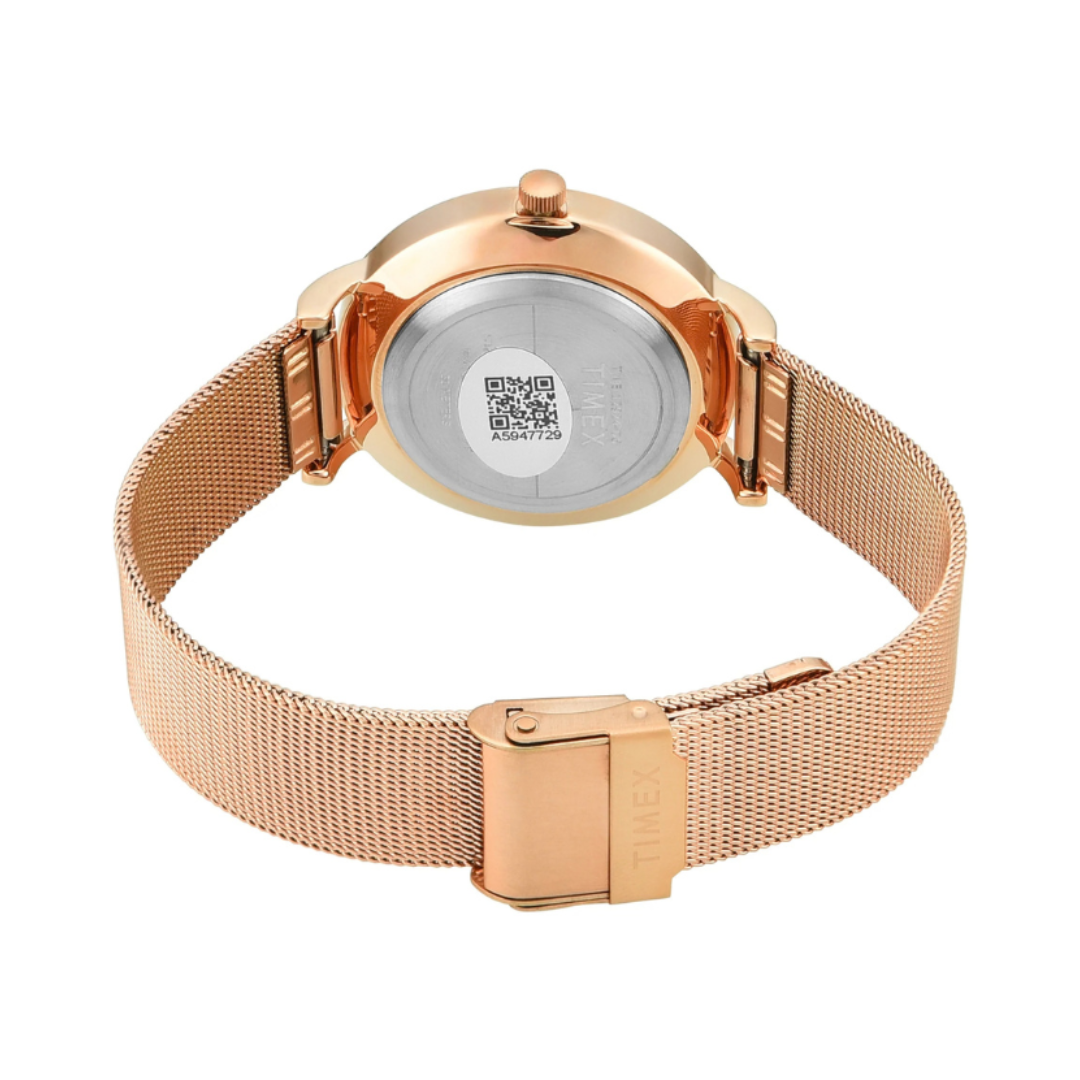 Timex TWEL12924 | Timex Trendline Round 36mm Pink Dial Analog Women Watch