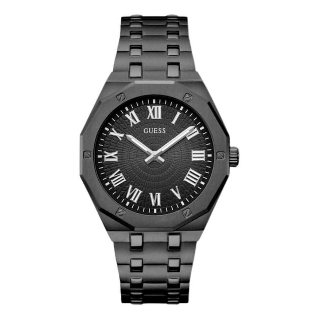Guess GW0575G3 | Asset Men Quartz Black Dial Analog Stainless Steel Watch