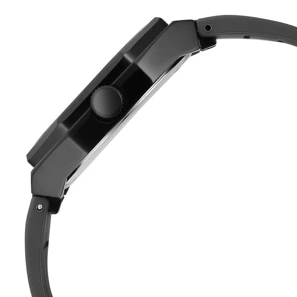 Fastrack FV30017NP02 | Vyb Rebel By Fastrack Quartz Analog Black Dial Grey Silicone Strap Watch For Guys