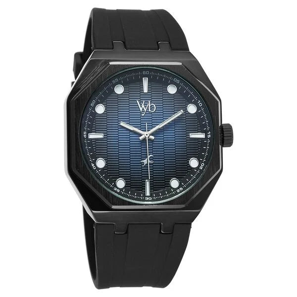 Fastrack FV30017NP04W | Vyb Rebel By Fastrack Quartz Analog Multicoloured Dial Black Silicone Strap Watch For Guys