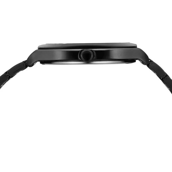 Fastrack FV30034KM03 | Vyb Aviator By Fastrack Quartz Analog Black Dial Two Toned Stainless Steel Strap Watch For Guys