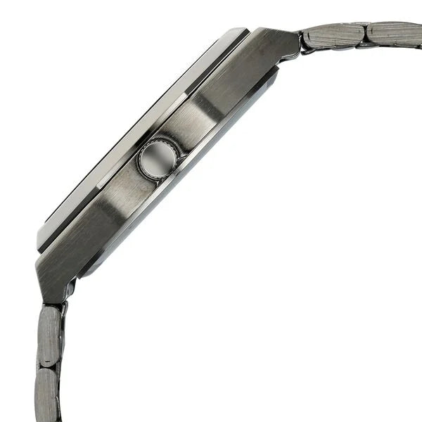 Fastrack FV30035QM01 | Vyb Maverick By Fastrack Quartz Analog Grey Dial Grey Stainless Steel Strap Watch For Guys