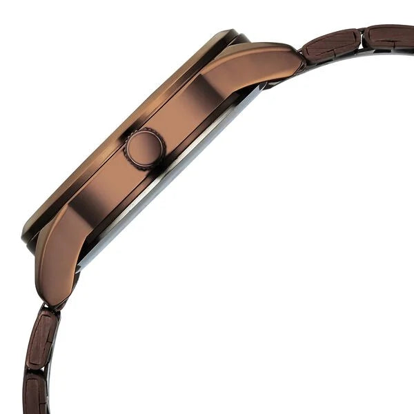 Fastrack FV30041QM01 | Vyb Drift By Fastrack Quartz Analog Brown Dial Brown Stainless Steel Strap Watch For Guys