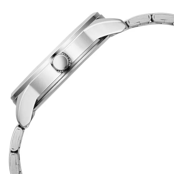 Fastrack FV30041SM01 | Vyb Drift By Fastrack Quartz Analog Blue Dial Silver Stainless Steel Strap Watch For Guys