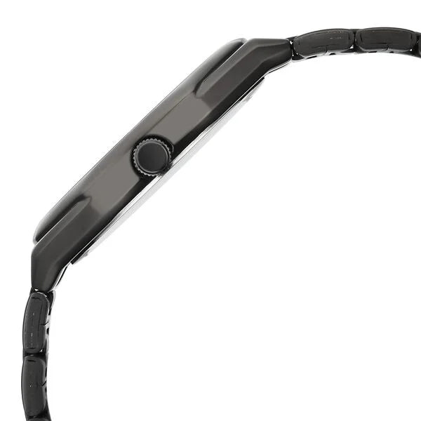 Fastrack FV30043NM01 | Vyb Nimbus By Fastrack Quartz Analog Purple Dial Black Metal Strap Watch For Guys