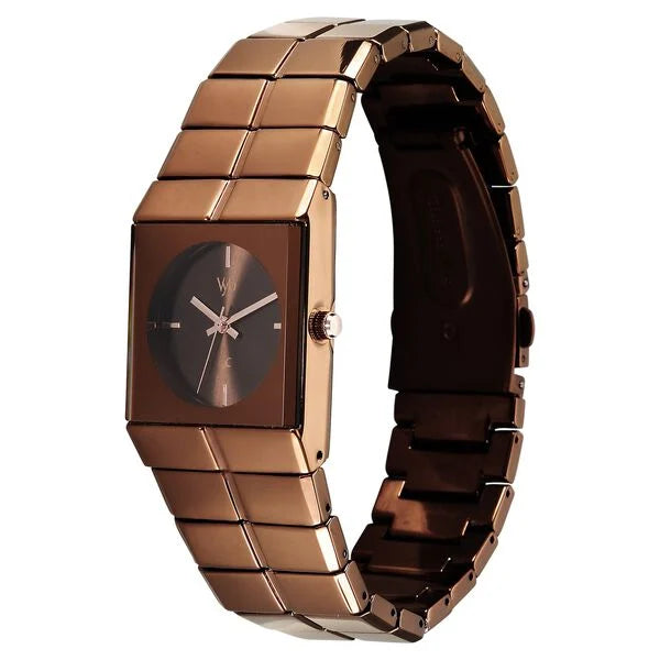 Fastrack FV30044QM01 | Vyb Nova By Fastrack Quartz Analog Brown Dial Brown Metal Strap Watch For Guys