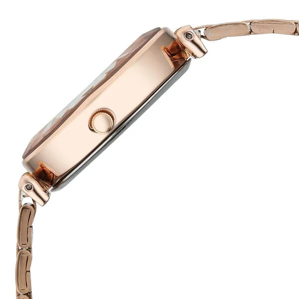Fastrack FV60097WM01 | Vyb Prodigy By Fastrack Quartz Analog Silver Dial Rose Gold Stainless Steel Strap Watch For Girls