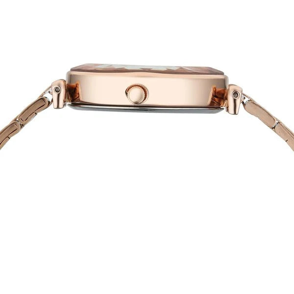 Fastrack FV60097WM01 | Vyb Prodigy By Fastrack Quartz Analog Silver Dial Rose Gold Stainless Steel Strap Watch For Girls