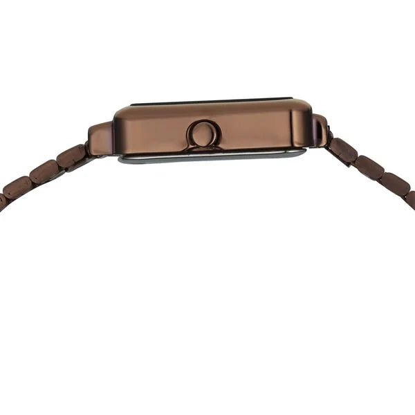 Fastrack FV60098QM01 | Vyb Striker By Fastrack Quartz Analog Brown Dial Brown Metal Strap Watch For Girls