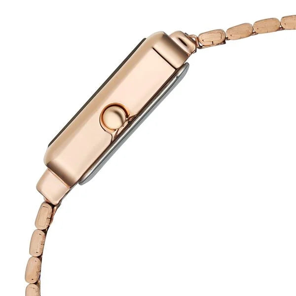 Fastrack FV60098WM02W | Vyb Striker By Fastrack Quartz Analog Rose Gold Dial Rose Gold Metal Strap Watch For Girls