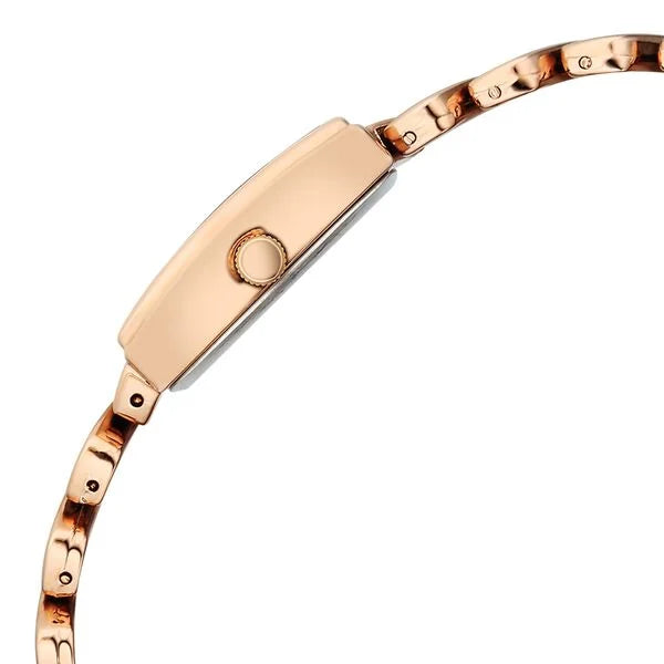 Fastrack FV60112WM01 | Vyb Showstopper By Fastrack Quartz Analog Blue Dial Rose Gold Metal Strap Watch For Girls