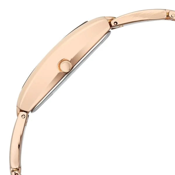 Fastrack FV60113WM01W | Vyb Manifester By Fastrack Quartz Analog Silver Dial Rose Gold Stainless Steel Strap Watch For Girls
