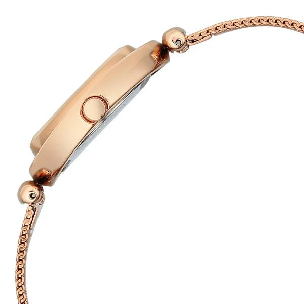 Fastrack FV60118WM01 | Vyb Celeste By Fastrack Quartz Analog White Dial Rose Gold Stainless Steel Strap Watch For Girls