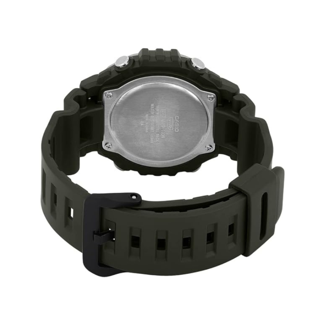 Casio MWD-110H-3AVDF D301 | Youth Unisex Quartz Green Dial Digital Resin Watch