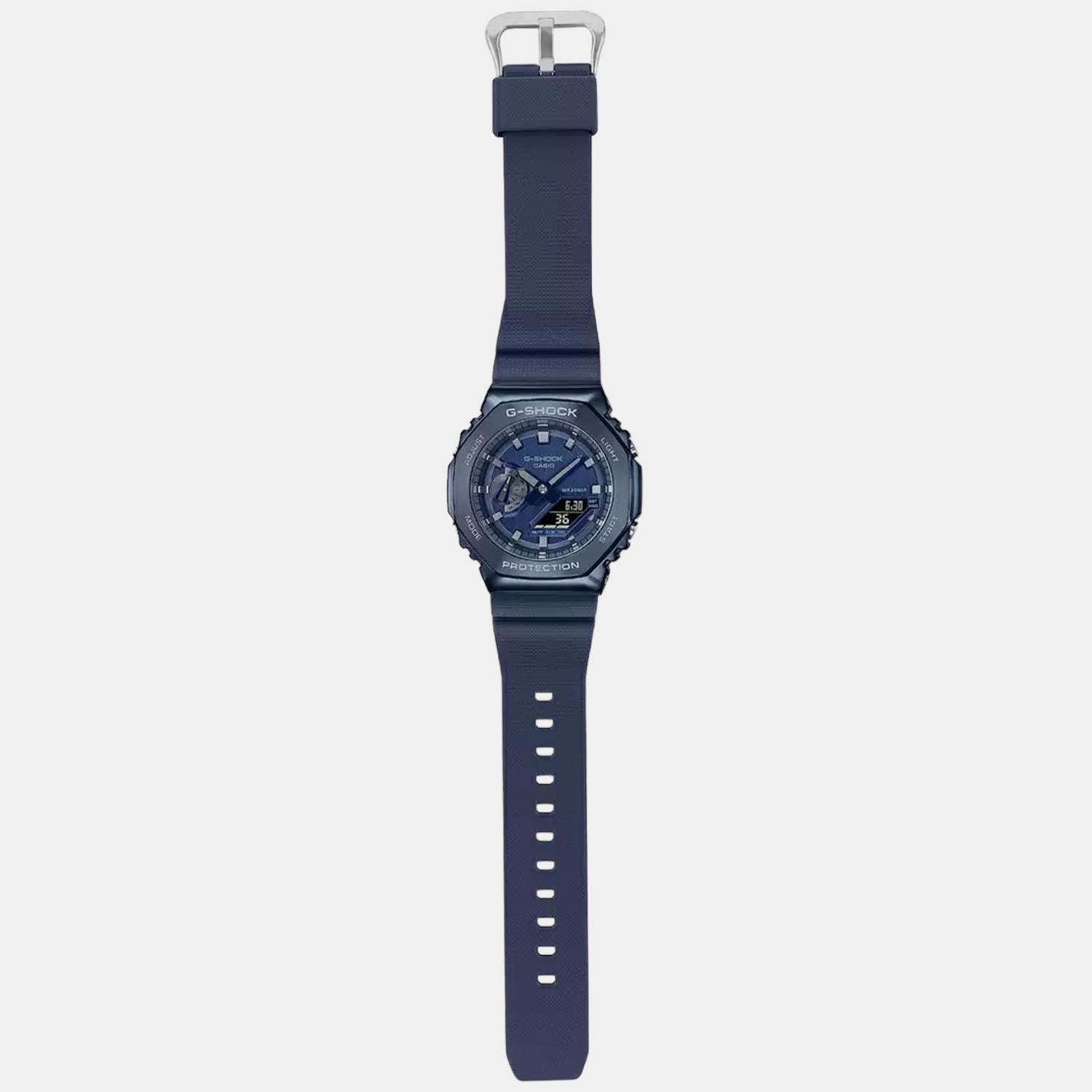 G-Shock Men Quartz Blue Dial Analog-Digital Resin Watch G1162