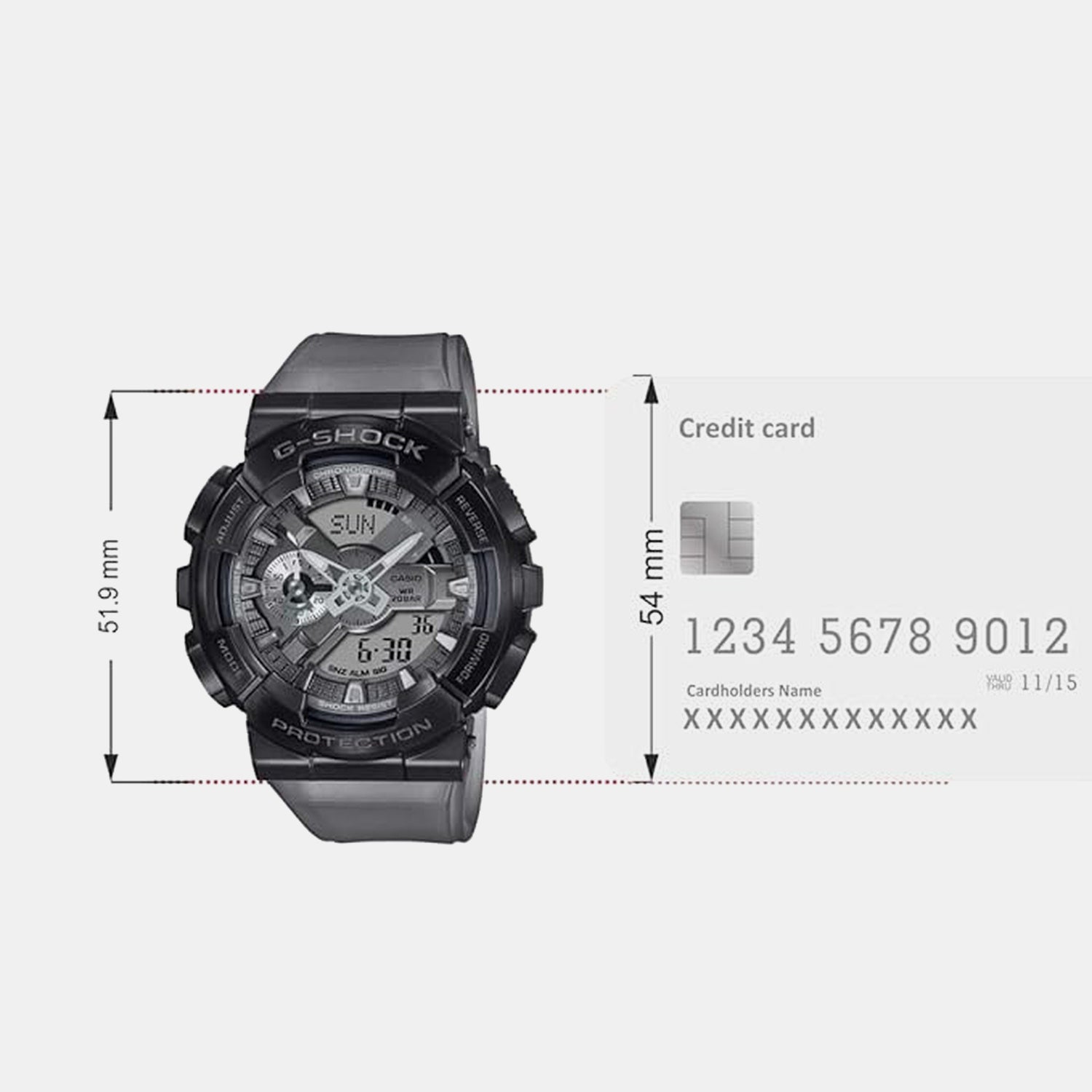 G-Shock Men Quartz Silver Dial Analog-Digital Resin Watch G1216