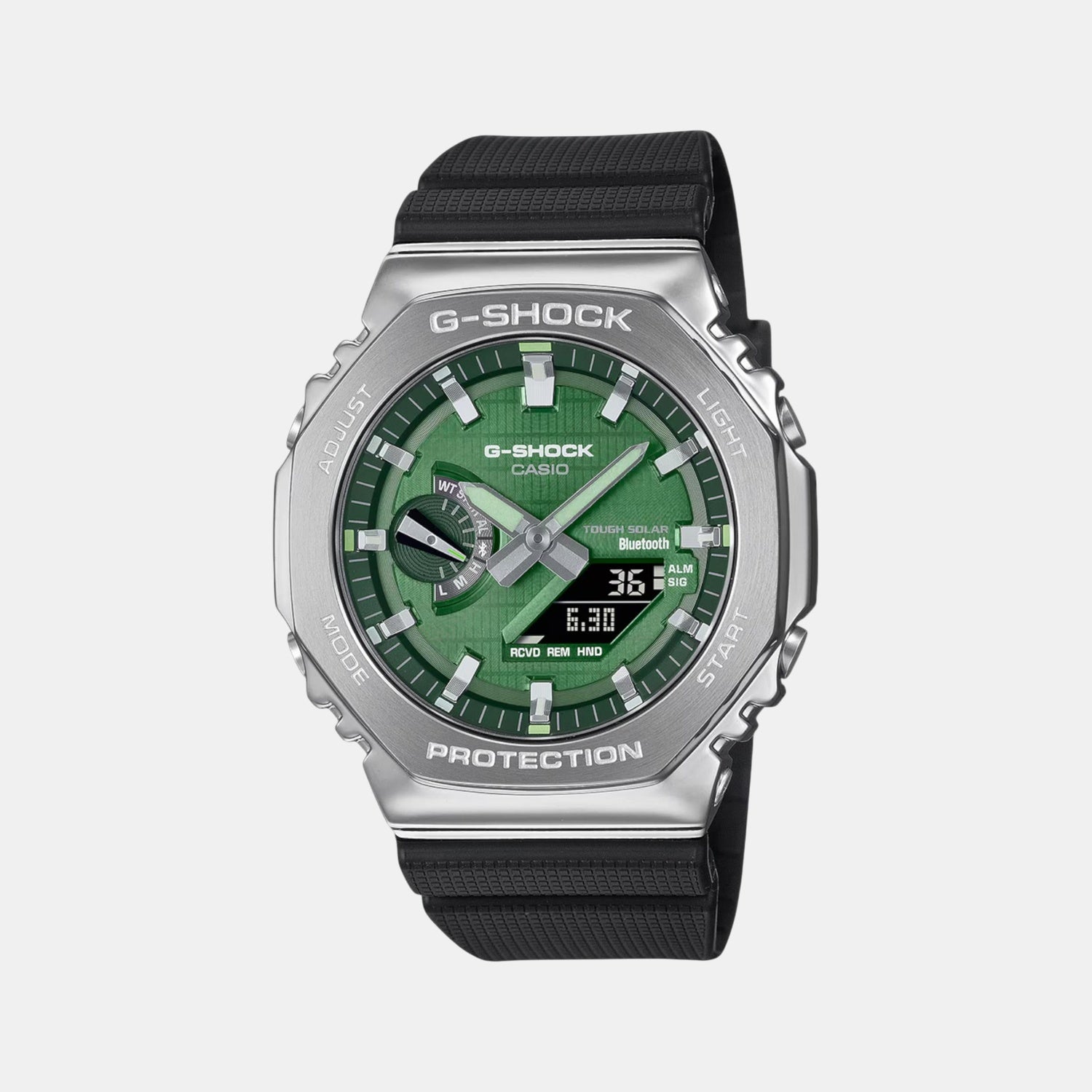 G-Shock Men Quartz Green Dial Analog-Digital Resin Watch G1583